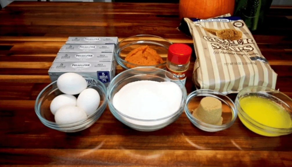 Pumpkin Cheesebar Ingredients