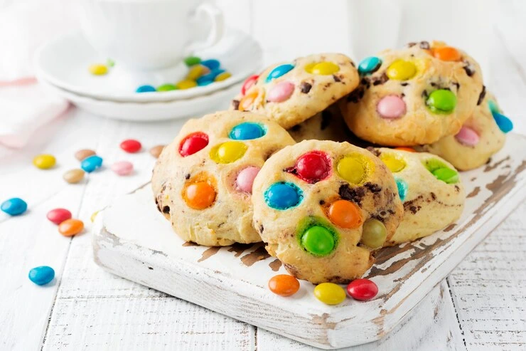 Loaded Candy Bar Cookies