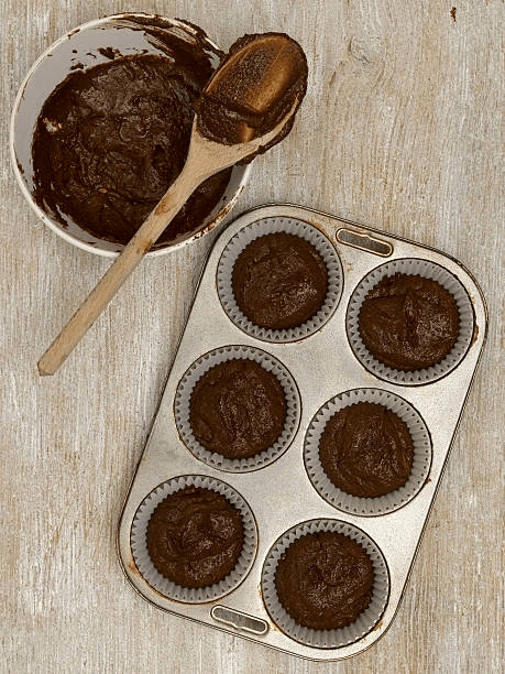 Mixing the cupcake Batter 