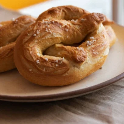 Soft Sourdough Pretzels