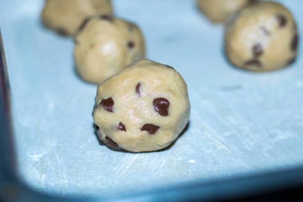 cookie scoop to portion dough