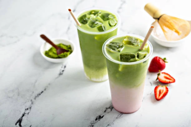 Love This Iced Strawberry Matcha
