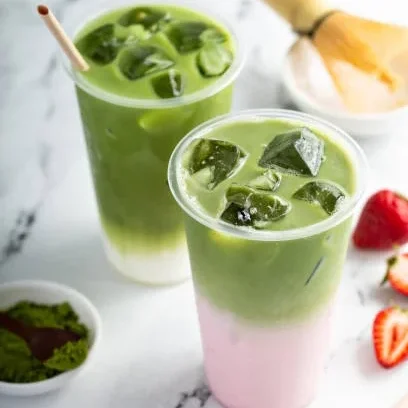 Strawberry Matcha Latte